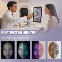 Analyseur de peau 3D professionnel, analyseur de peau AI à 8 spectres, système de cartographie faciale complet à 29 éléments