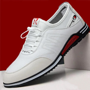 Sepatu Pria Sepatu Kulit Baru Bernapas Model Sport Fashion Versi Korea Alas Lembut Trend Tipis Ringan - Product Image 1
