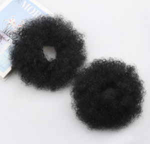 Vente en gros Chignon économique moelleux <span class=keywords><strong>afro</strong></span> crépus à bande <span class=keywords><strong>élastique</strong></span> Queue de cheval <span class=keywords><strong>afro</strong></span> bouffante Jolie fille <span class=keywords><strong>Coiffure</strong></span> pour femme noire - Product Image 3