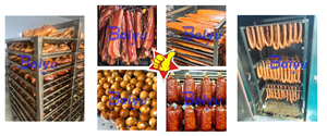 <span class=keywords><strong>Four</strong></span> à fumage industriel commercial Baiyu pour poisson, viande, saucisses avec contrôle automatique <span class=keywords><strong>de</strong></span> la température en acier inoxydable 304 - Product Image 2