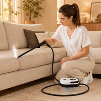 Nettoyeur vapeur multifonction portable avec buse et tuyau extensibles pour la maison, la cuisine, la salle de bain, les sièges de voiture