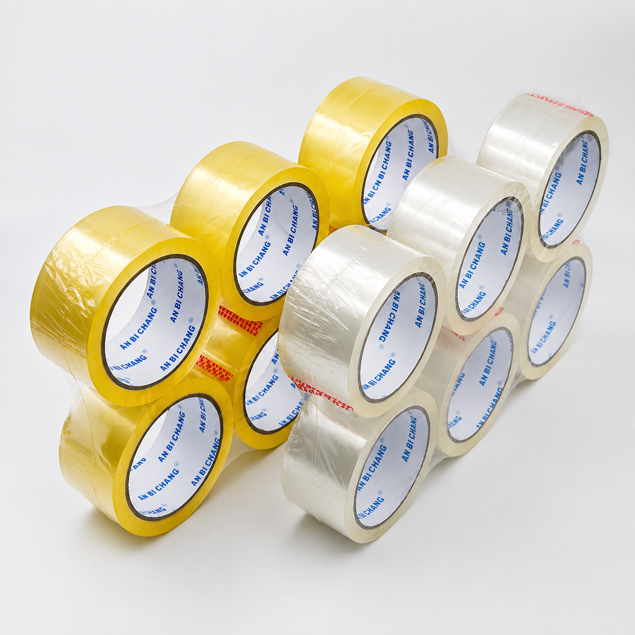 Custom Clear Bopp Packing Tape Strong Adhesive Cinta Adhesiva Heat-Resistant Transparent Bopp Packaging Tape For Carton Sealing