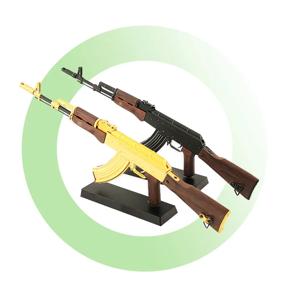 Thu Nhỏ AK Đồ Chơi Thực Tế Đầy Đủ Kim Loại Mô Hình Súng Kim Loại Đồ Chơi Súng AK47 Thu Nhỏ Lắp Ráp Mô Hình Súng Đồ Trang Trí Vàng AK 47 Cho Người Lớn