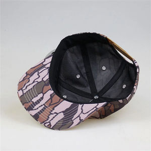 Venta al por mayor de alta calidad logotipo bordado 5 paneles camuflaje poliéster ala plana deporte sombrero personalizado Gorras OEM Unisex cuerda Snapback Cap - Product Image 4