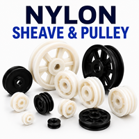 Poulie de guidage en nylon autolubrifiante à faible bruit, sans entretien, longue durée de vie, pour applications industrielles
