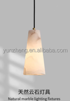 Lustre suspendu en cuivre et albâtre espagnol à LED pour restaurant, bar, chambre, chevet, îlot de cuisine, salle d'exposition, décoration
