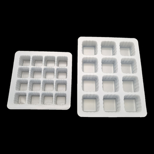 Barquette <span class=keywords><strong>à</strong></span> glaçons jetable personnalisée en plastique alvéolé 4/20 cavités pour congélation - Product Image 5