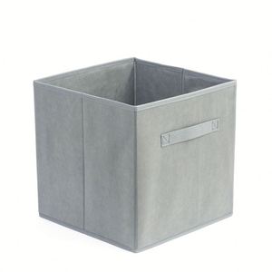 Custom Fabric Storage Cube 18L Open Folding Clothing <b>Box</b> with Handle for Shelves or Cupboard - Product Image 3