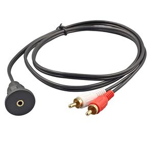 <span class=keywords><strong>สาย</strong></span>เครื่องเสียงติดรถยนต์พร้อมแจ็ค<span class=keywords><strong>3.5</strong></span>มม. ไปยังพอร์ต <span class=keywords><strong>AUX</strong></span> แบบสแน็ปอิน<span class=keywords><strong>2</strong></span> RCA - Product Image 2