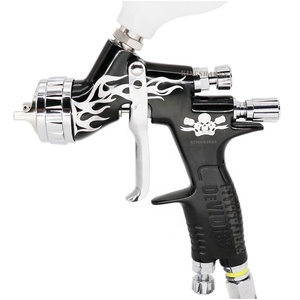 Crâne Flamme Conception Alternative Personnalisé Cool Professionnel Automobile Voiture Finition Revêtements Autobody Auto Body Spray Pistolet - Product Image 1
