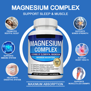Suplemento de <span class=keywords><strong>Magnesio</strong></span> Complejo de 1000 mg, Fácil Absorción, Glicinato de <span class=keywords><strong>Magnesio</strong></span>, Citrato, Malato y <span class=keywords><strong>Taurato</strong></span>, Producto Mineral Quelado - Product Image 5