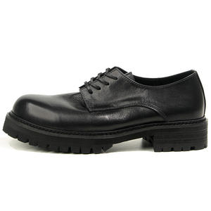 Chaussures habillées et Richelieu en cuir pour hommes, de style italien rétro, de haute qualité, avec lacets, semelle épaisse, fabriquées à la main, pour affaires et occasions décontractées - Product Image 6