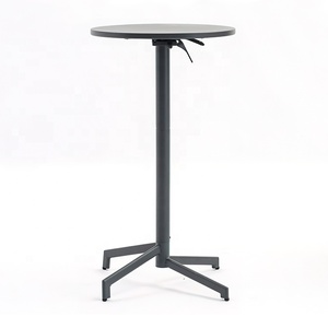Meubles commerciaux <span class=keywords><strong>de</strong></span> patio <span class=keywords><strong>Table</strong></span> <span class=keywords><strong>haute</strong></span> <span class=keywords><strong>de</strong></span> bar Terrasse Café Restaurant Bistro <span class=keywords><strong>Table</strong></span> <span class=keywords><strong>pliante</strong></span> extérieure réglable en métal - Product Image 1