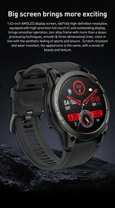 2023 GPS Motion Trail smartwatch Pantalla Amoled <span class=keywords><strong>de</strong></span> 1,43 pulgadas reloj inteligente con rastreador <span class=keywords><strong>de</strong></span> Salud <span class=keywords><strong>de</strong></span> llamadas reloj <span class=keywords><strong>de</strong></span> oxígeno en <span class=keywords><strong>sangre</strong></span> para deportes - Product Image 3