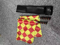 Kits d'arbitre de football personnalisés en usine, ensemble professionnel de portefeuille d'arbitre, drapeau d'arbitre, sifflet, outils d'arbitre