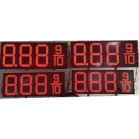 7 Segmen 4 Digit angka LED Harga tampilan untuk bahan bakar Gas stasiun Pylon papan tanda