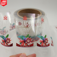 Étiquettes adhésives transparentes personnalisées pour flacon de shampoing, autocollant transparent pour flacon