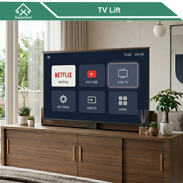 TV Stand Modern Luxury TV Mount Motorized Support 37-65 Inches Television