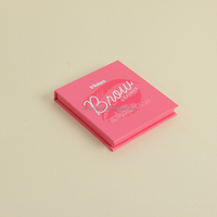 Boîte de palette magnétique rose écologique vide avec gaufrage et pelliculage mat pour fard à paupières individuel et emballage de blush quotidien