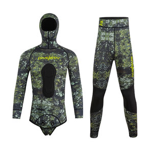 Mergulho com Capuz em Neoprene Respirável de 3mm com Logo Impresso em Serigrafia, Novo Camuflagem para Pesca Submarina - Product Image 2