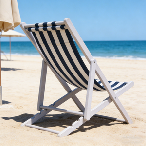 Tumbona con Respaldo Ajustable, Tela a Rayas, Dimensiones Personalizables, Secado Rápido, para Jardín o Villa Privada - Product Image 2