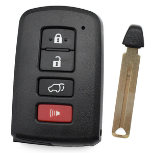 Carcasa de Repuesto Universal para <span class=keywords><strong>Llave</strong></span> Inteligente de 4 Botones, Material ABS, Cubierta para Llaves de <span class=keywords><strong>Coche</strong></span> con Hoja sin Cortar - Product Image 5