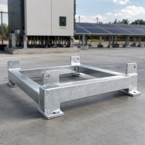Estructura Base Soldada con Inversor de Grado Industrial, Galvanizada en Caliente, Clasificación C3-C5, Acero al Carbono Q235 Q345 Q355, Fabricación ISO 9001 - Product Image 2