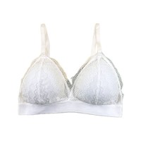Soutien-gorge triangle élégant en dentelle multicolore à faible MOQ, bralette douce et respirante pour le yoga, le sommeil et les rendez-vous