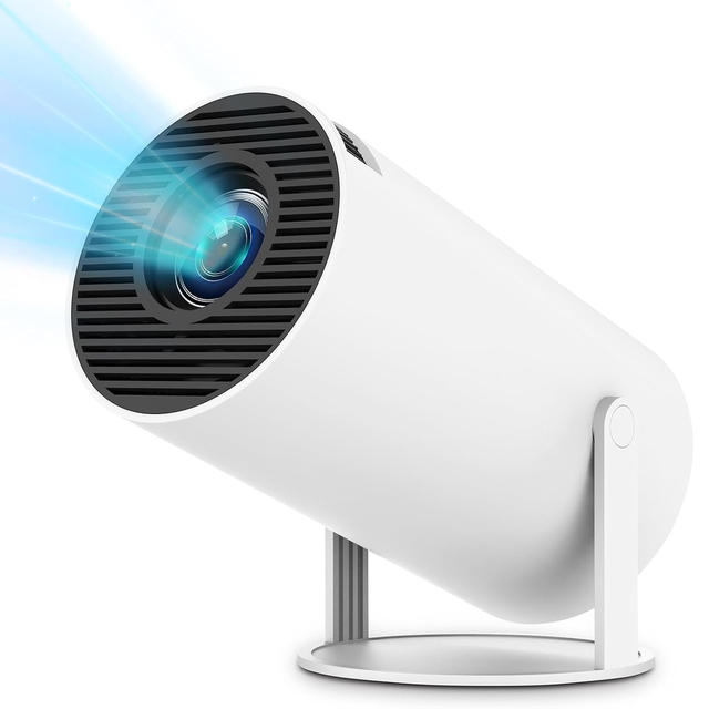 Factory OEM ODM Mini LED Portable Projector 4K 1080P 7000 Lumens Android 11 Home Theater Smart Built-in Battery 3D Ready