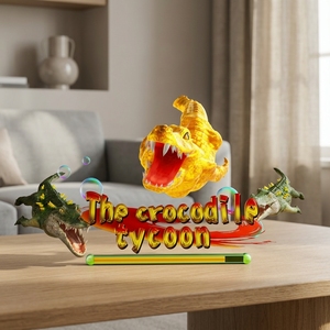 Machine de tir d'arcade Crocodile Tycoon, borne de <span class=keywords><strong>jeu</strong></span> à monnayeur en PVC pour salles de jeux et centres d'amusement, pour les 8 ans et plus - Product Image 3