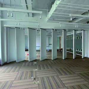 Акустическая деревянная передвижная перегородка для офисных переговорных комнат, складная временная стена для ресторанов и холлов - Product Image 4