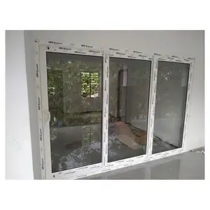 Pengangkat upvc buatan kustom Prima dan pintu eksterior rumah pintu geser upvc gaya populer mesin upvc untuk pintu dan jendela