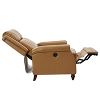 Fauteuil inclinable confortable pour chambre à coucher, salon, fauteuil inclinable électrique en cuir avec USB
