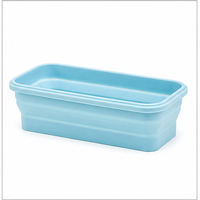 Boîte à lunch pliable en silicone portable de 500 ml, compartiment unique, compatible micro-ondes, couvercle verrouillable, récipient de stockage alimentaire pour les voyages