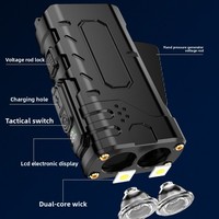 Linterna LED de Emergencia Impermeable con Generación de Energía por Presión Manual, Batería 18650, 350 Lúmenes, Distancia de Haz de 100-200m, Portátil
