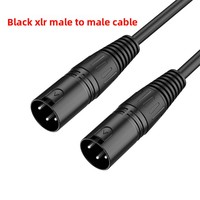 Câble audio équilibré HITEC HTP13250 XLR mâle-femelle avec conducteur en cuivre sans oxygène et feuille de PVC pour microphone/haut-parleur/alimentation de scène