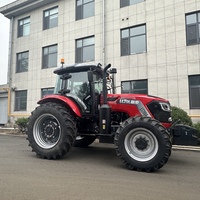 Tracteur agricole diesel 4x4 de 200 CV avec cabine climatisée et GPS, fourni par l'usine chinoise