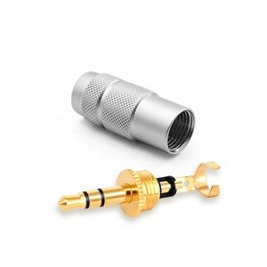 RASANTEK 3,5 MM TRS Audio Jack 24K chapado en oro soldadura 3,5mm 1/8 "auriculares teléfono enchufe estéreo micrófono conector para altavoz - Product Image 3