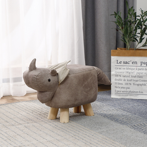 Children's Dwarf <strong>Stool</strong> Creative Animal <strong>Stool</strong> Elephant Dinosaur Deer Cow Cartoon <strong>Sofa</strong> Change Shoe <strong>Stool</strong> - Product Image 4