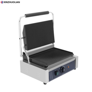 Nouvelle machine à <span class=keywords><strong>panini</strong></span> automatique commerciale 110/220V, gril électrique en acier inoxydable avec revêtement antiadhésif et minuterie - Product Image 4