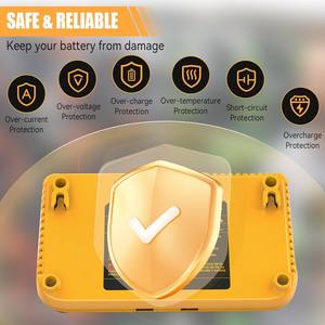 <span class=keywords><strong>Chargeur</strong></span> de batterie Li-ion <span class=keywords><strong>DEWALT</strong></span> 12V/20V à double port pour batteries lithium <span class=keywords><strong>DEWALT</strong></span> DCB DCB102 DCB124 DCB203 DCB206 12V 20V - Product Image 2