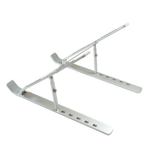 Supports pliables réglables en hauteur pour ordinateur portable et tablette en aluminium métallique personnalisés avec couleurs et logo sur mesure - Product Image 5