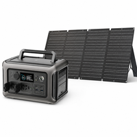 Générateur portable 200W avec panneau pliable + Kit station d'alimentation 300W/600W/1800W/2400W/2500W/3500W/4000W, Alimentation de secours hors réseau