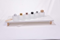 Bouteille diffuseur de parfum en verre vide, personnalisable avec logo, finition mate dépolie, écologique et recyclable, 100ml 120ml, avec bouchon à vis, pour huiles aromatiques et parfumées