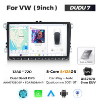 MEKEDE Système Android pour Voiture Vidéo Audio Auto Lecteur DVD Écran Tactile DUDU 2K 12+512Go Résolution 1280*720 pour VW