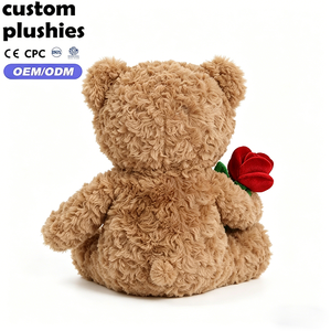 Orsacchiotto di Peluche <span class=keywords><strong>Marrone</strong></span> con <span class=keywords><strong>Cuore</strong></span> Ricamato, Design Popolare per Promozione di San Valentino - Product Image 3