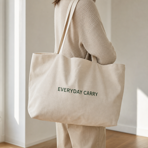 Bolsa de Lona Personalizada con Impresión, Bolsa de Regalo para Maestros, Bolsa de Compras Reutilizable, Bolso de Mano para Mujer, Gran Capacidad, Uso Diario - Product Image 1
