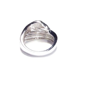 Ventes chaudes, design spécial, parfait, or blanc 18 carats, diamant rond 100% naturel, bijoux fins, alliance torsadée pour fiançailles - Product Image 2