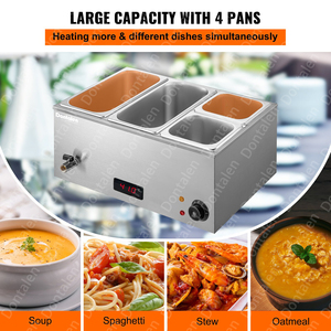 Catering Hotel Encimera Multifuncional Bain Marie Calentador de alimentos Olla caliente Calentador de alimentos <span class=keywords><strong>Ollas</strong></span> calientes <span class=keywords><strong>para</strong></span> mantener la <span class=keywords><strong>comida</strong></span> caliente - Product Image 4