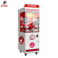 Machine Gacha Gachapon à compartiment unique, en métal et plastique, à monnayeur, pour usage commercial en centre commercial, divertissement pour adultes, garantie 1 an